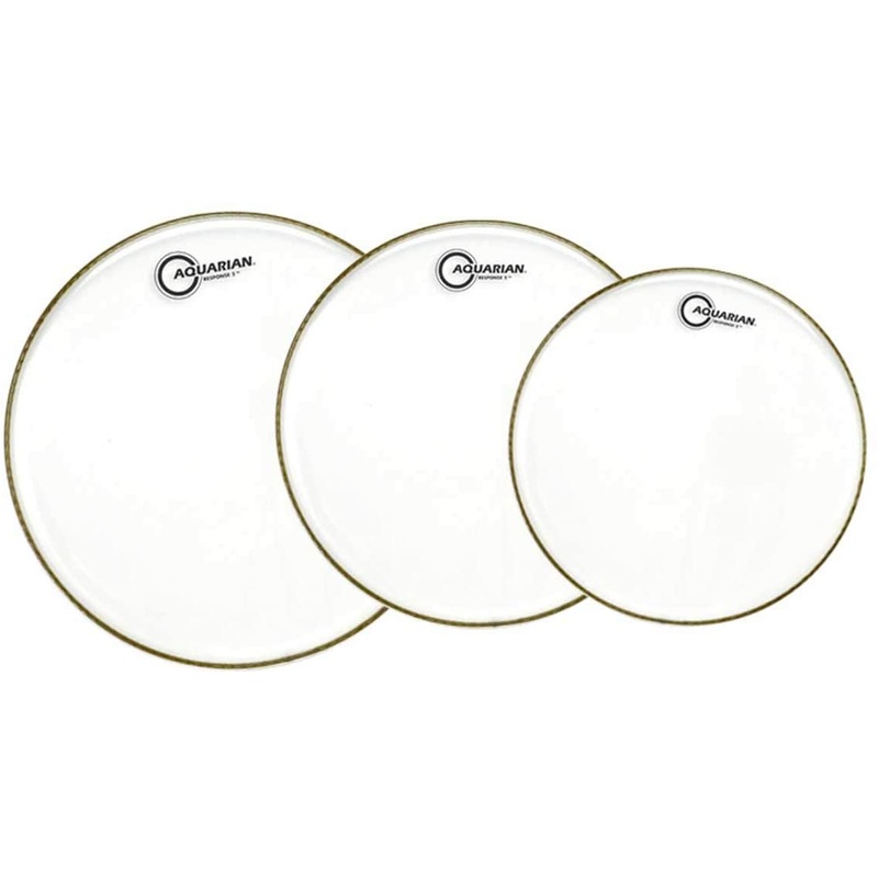 Aquarian Drumheads RSP2-A Response 2 Tom Pack 10, 12, 14-inch