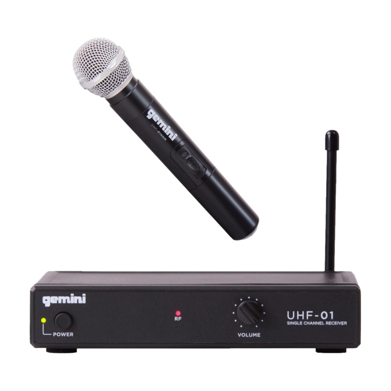 Gemini UHF-01M Wireless Handheld Microphone System F3