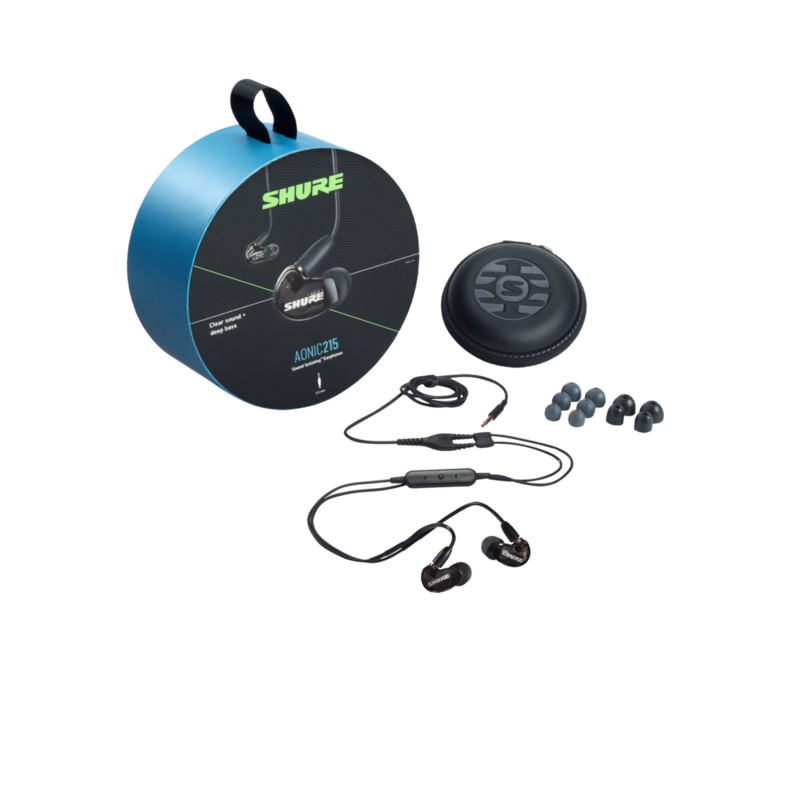 Shure AONIC 215 Sound Isolating Earphones – Black