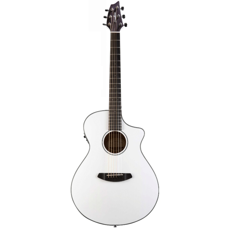 Breedlove Discovery Concert Acoustic Electric Guitar White Satin
