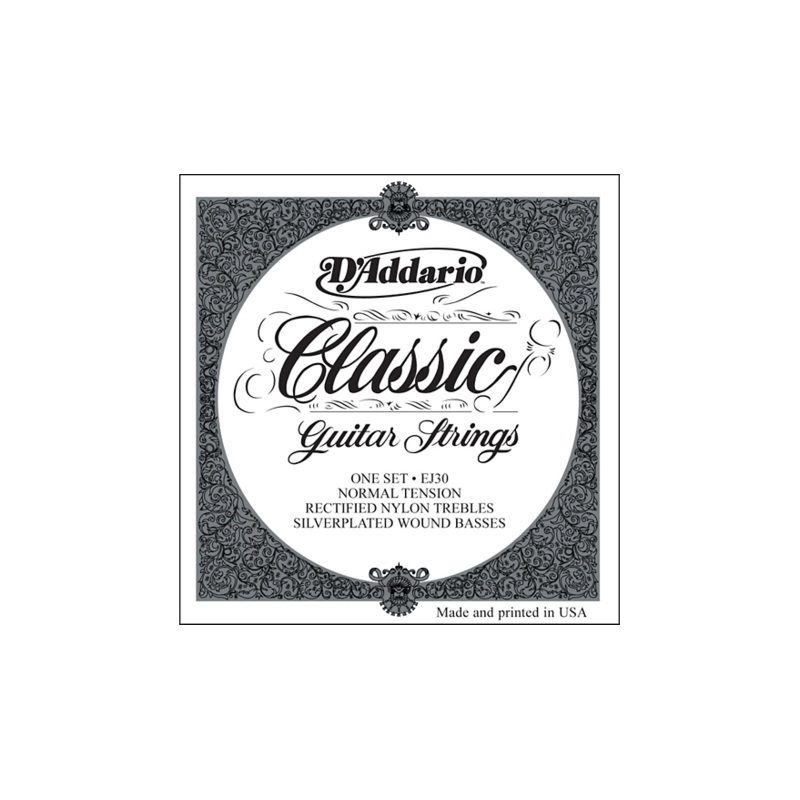 D’Addario EJ30 Rectified Classics Normal Tension Classical Guitar Strings Regular