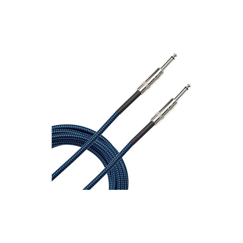 D’Addario Planet Waves Braided Instrument Cable 20 ft. Blue