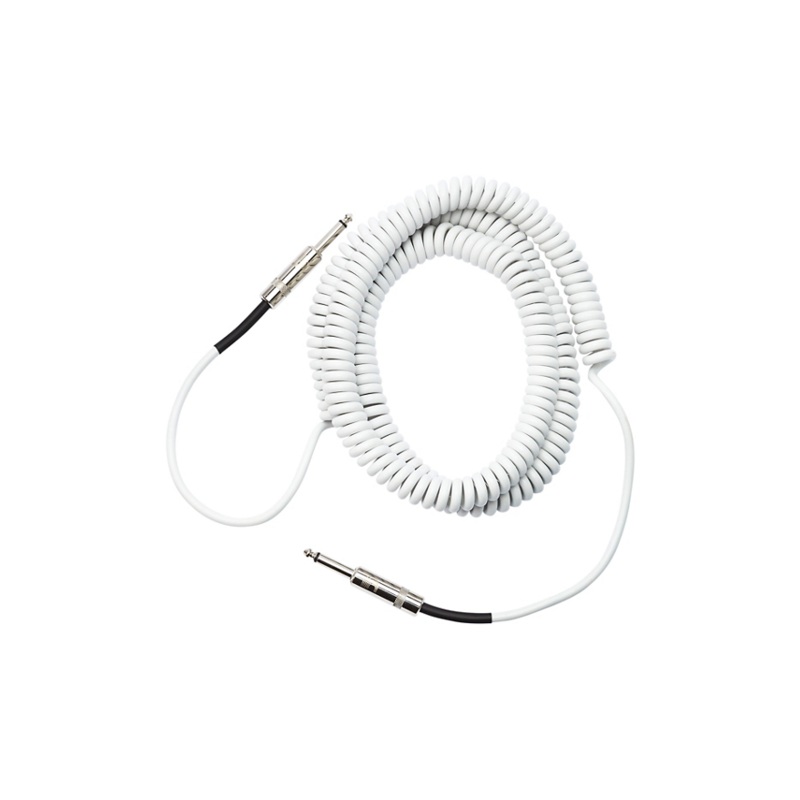 D’Addario Planet Waves Coiled Instrument Cable 30 ft. White