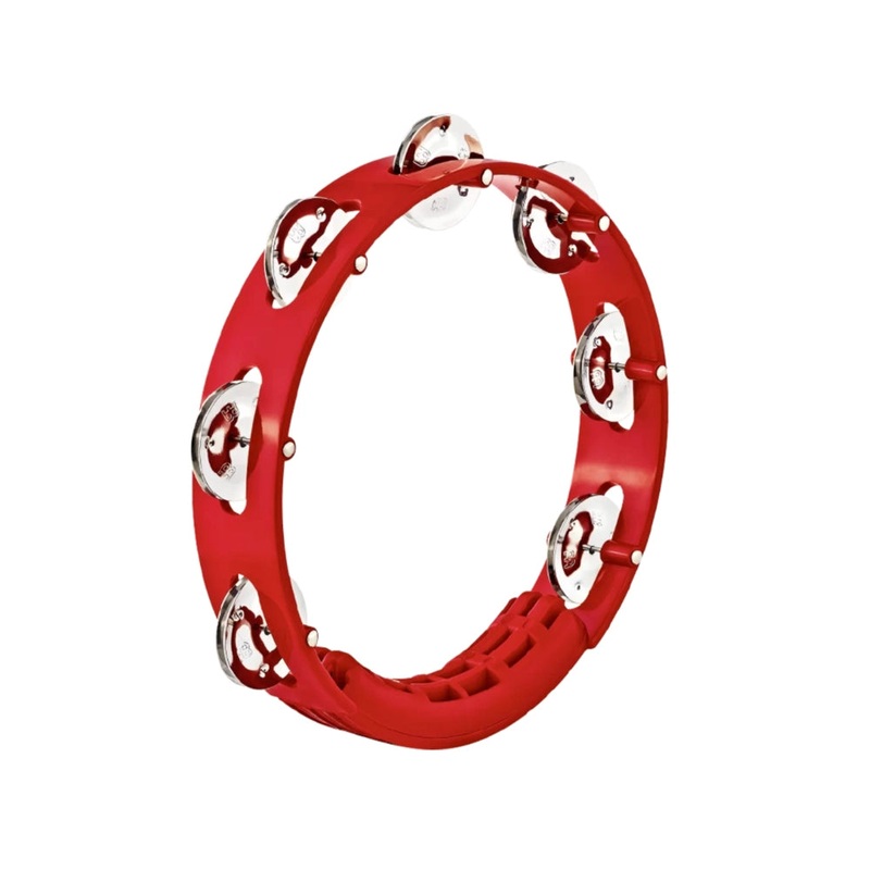 Meinl 8 red Single Row Tour Tambourine – Steel Jingles