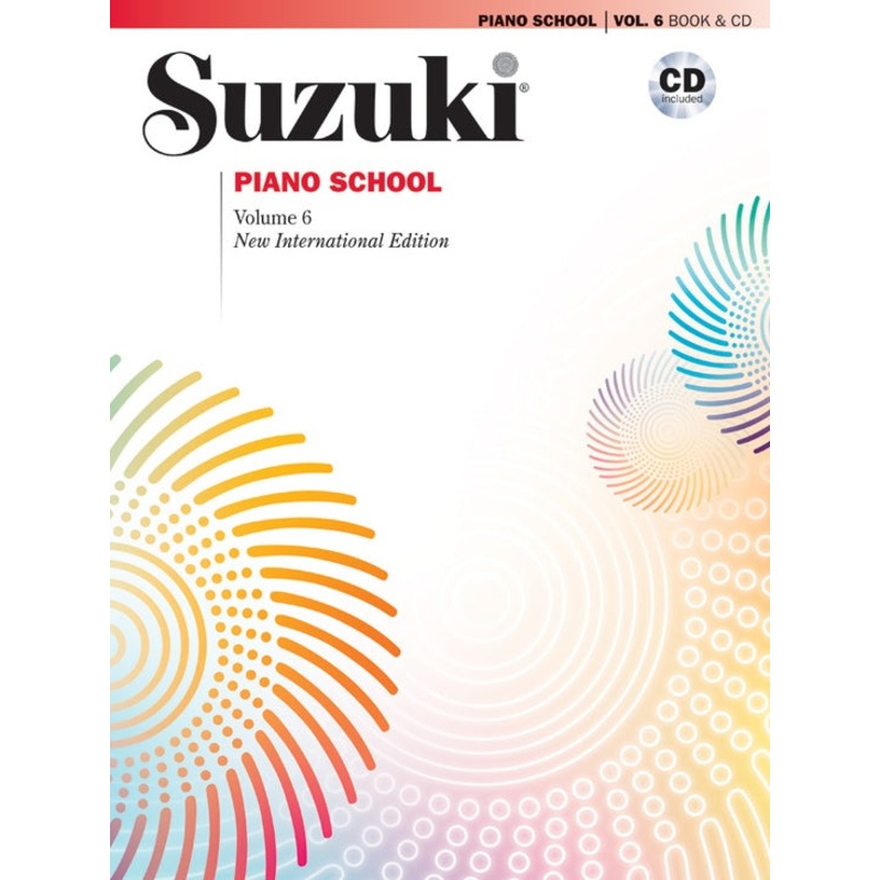 Suzuki Piano School New International Edition Piano Book and CD, Volume 6