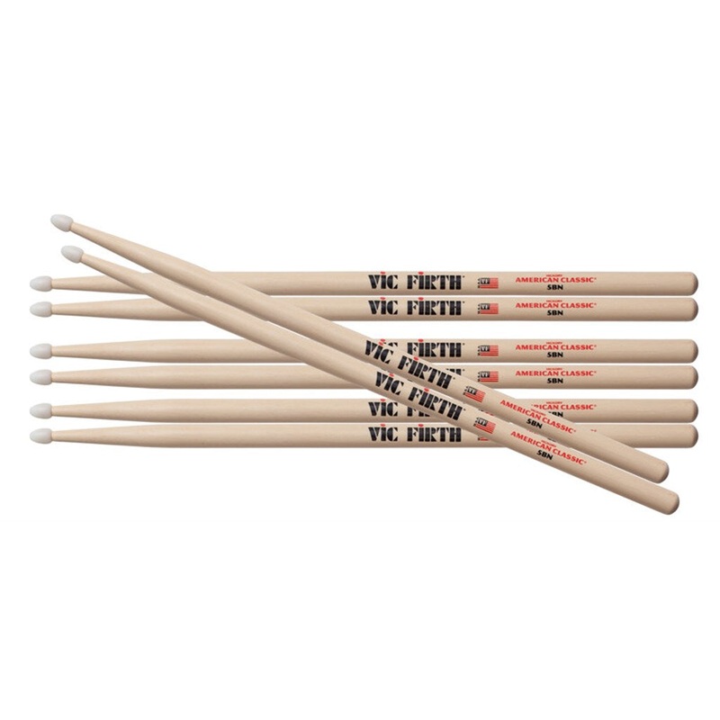 Vic Firth 4 for 3 5BN Nylon Drumstick Pack