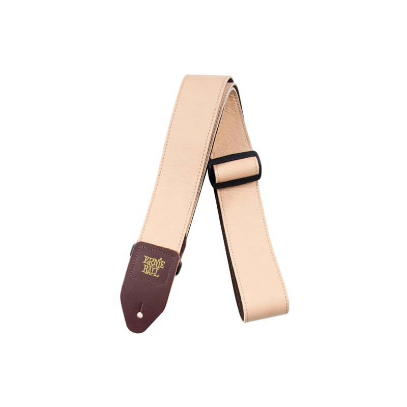 Ernie Ball 2 Tri Glide Italian Leather Strap Beige 2 in.