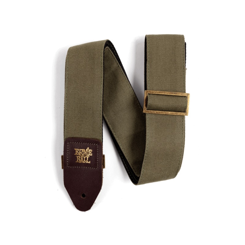 Ernie Ball Olive Canvas Strap