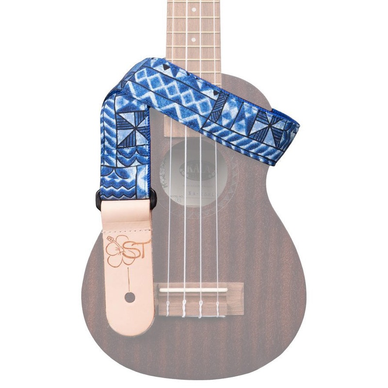 Kala 1.5 Wide & 58.5  Instrument Strap – Blue Tapa