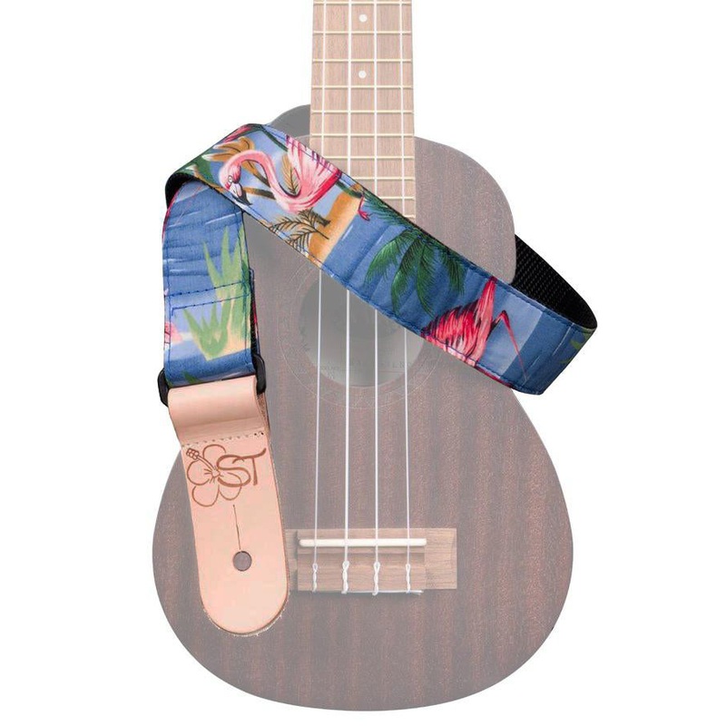 Kala 1.5 Wide & 58.5  Instrument Strap – Pink Flamingos