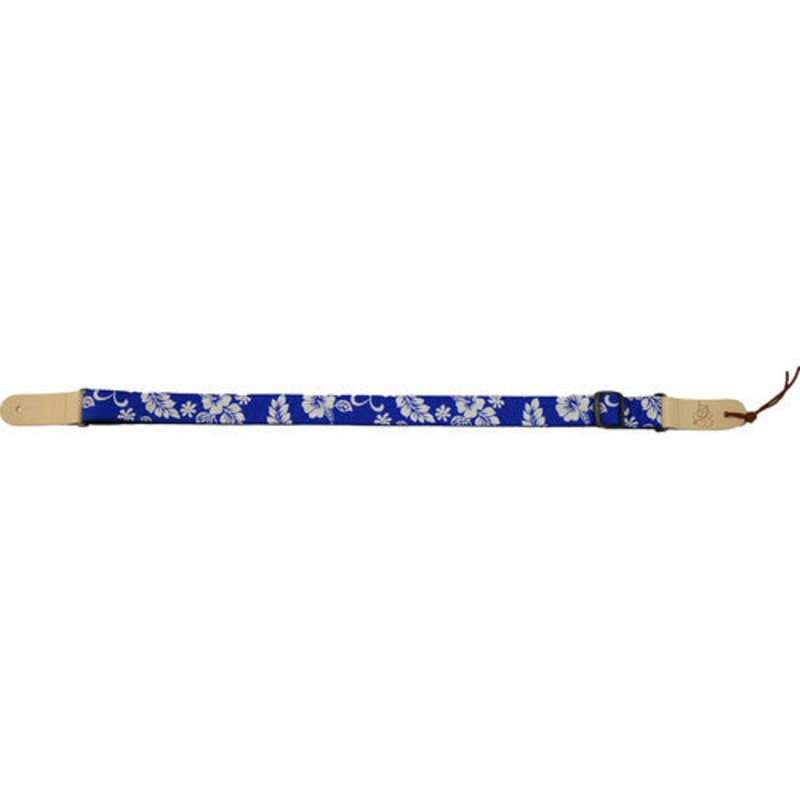 KALA Handmade Instrument Strap (1.5, Blue Hibiscus)