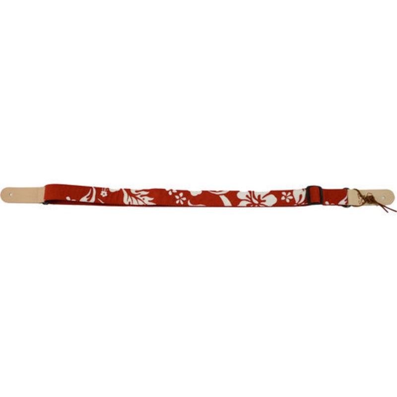 KALA Handmade Instrument Strap (1.5, Red Hibiscus)