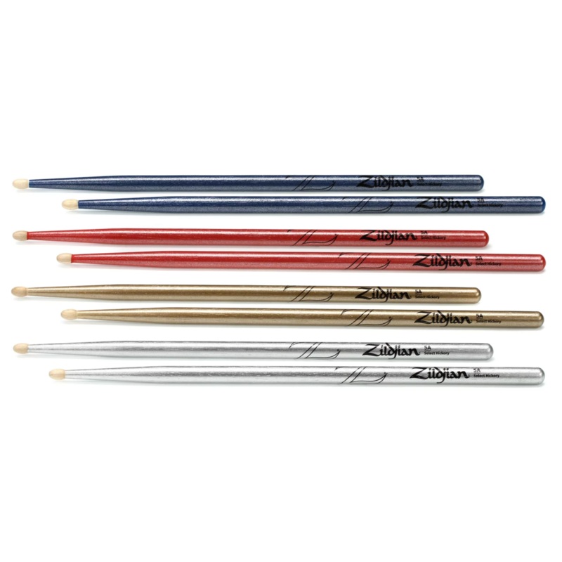 Zildjian Chroma 4 for 3 Drumstick Value Pack – 5A – Assorted Colors