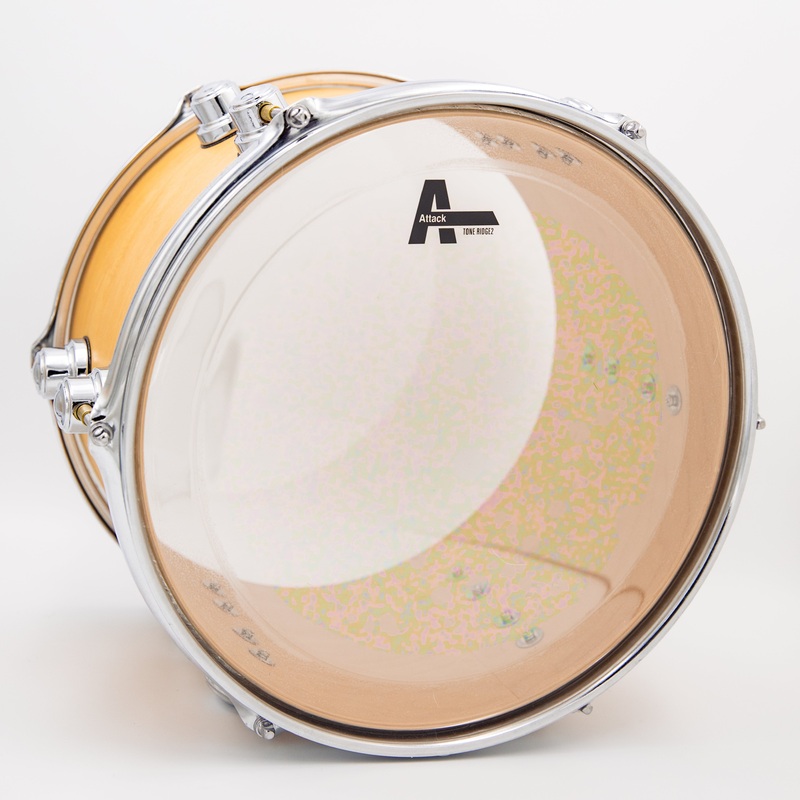 Attack 16 ToneRidge 2 2-PLY Medium Drumhead – Clear