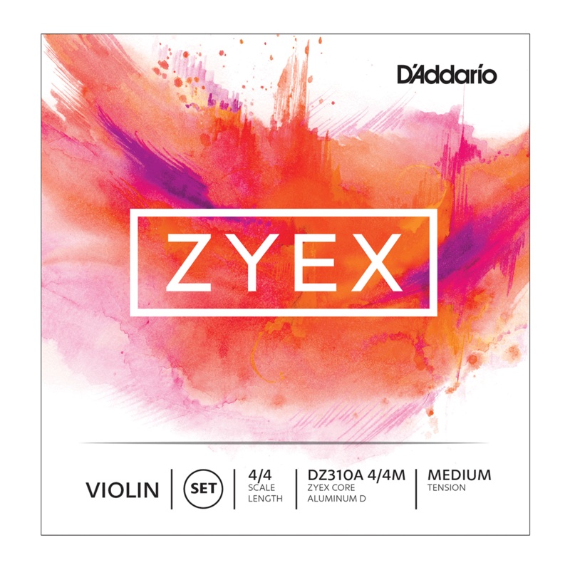 DAddario DZ310A4/4M Zyex with Aluminium D Violin Strings