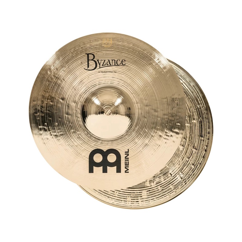 Meinl Byzance Brilliant 14 Medium Hi Hat Cymbals