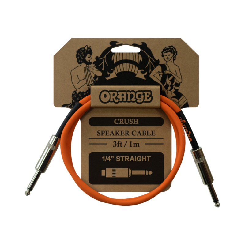 Orange Crush 3′ Speaker Cable with 1/4 Jack Connectors