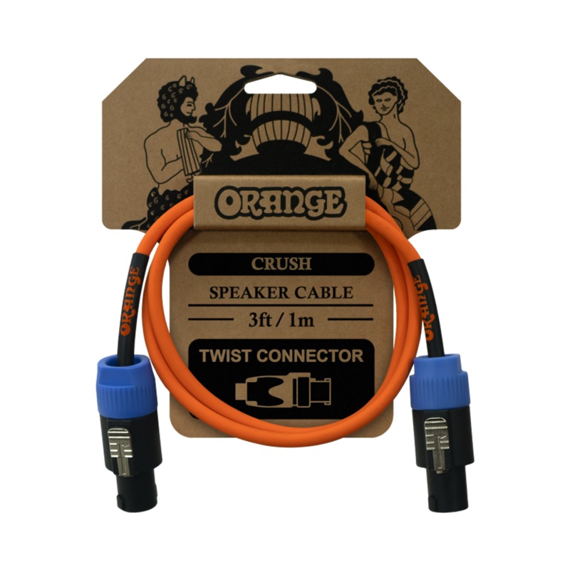 Orange Crush 3′ Speaker Cable with Speakon Connectors