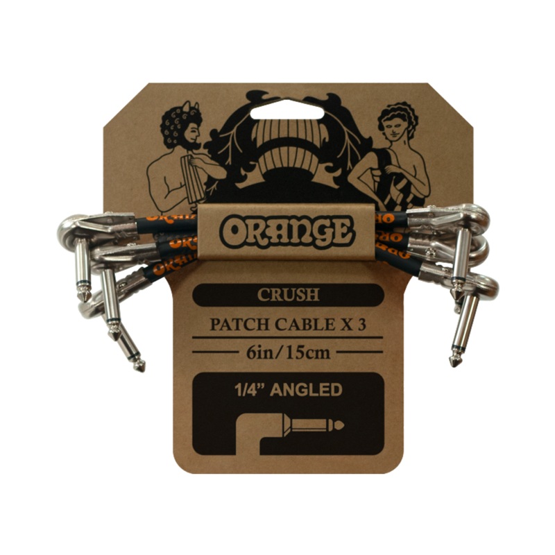 Orange Crush 6 Patch Cable, 3 Pack