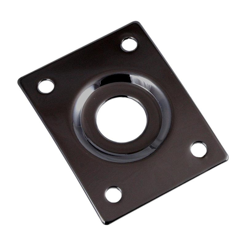 Allparts Rectangular Jackplate – Black