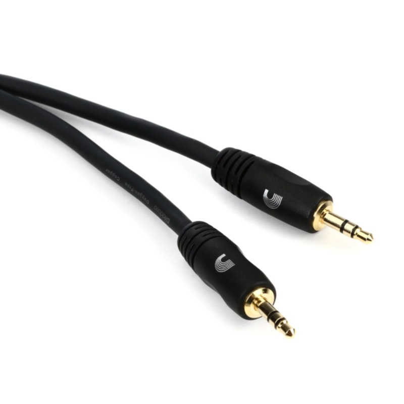 D’Addario PW-MC-03 3.5mm TRS Male to 3.5mm TRS Male Cable – 3-foot