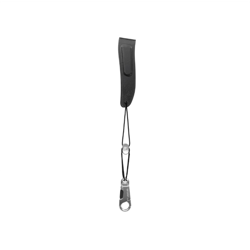 D’Addario Woodwinds Padded Leather Neck Strap, Tenor/Baritone, Black/Nickel