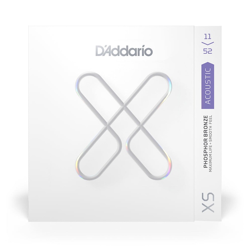 D’Addario XSAPB1152 Phosphor Bronze Acoustic Guitar Strings – .011-.052 Custom Light
