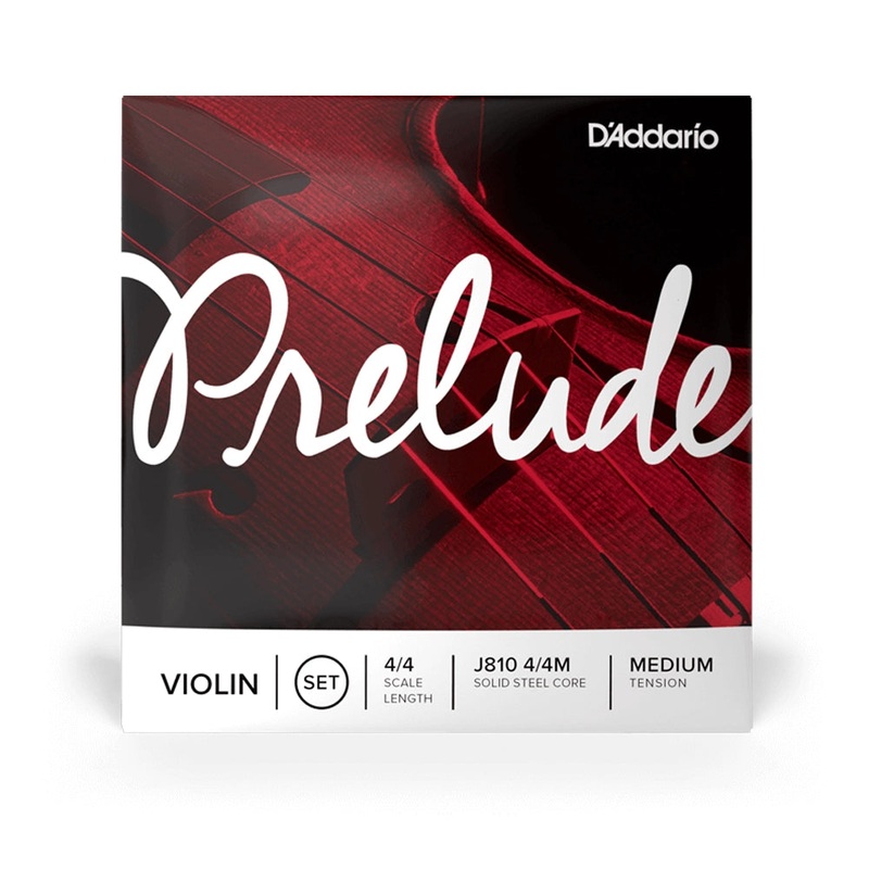 DAddario Prelude Violin String Set, 4/4 Scale Medium Tension