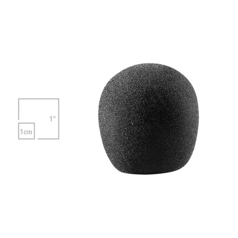 Audio-Technica AT8114 Ball-Shaped Foam Windscreen-Black
