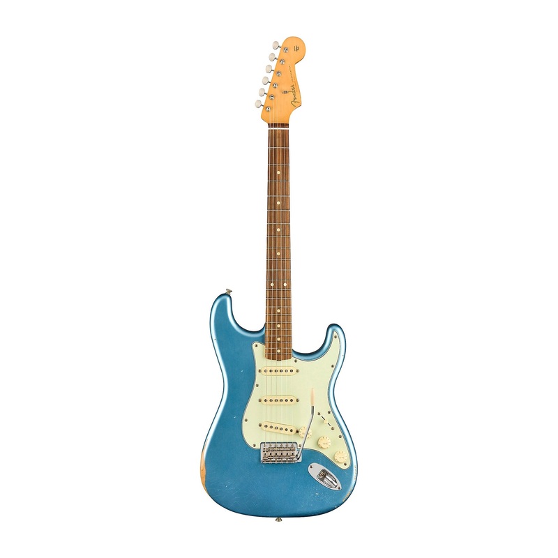 Fender Vintera Road Worn ’60s Stratocaster Electric Guitar Lake Placid Blue