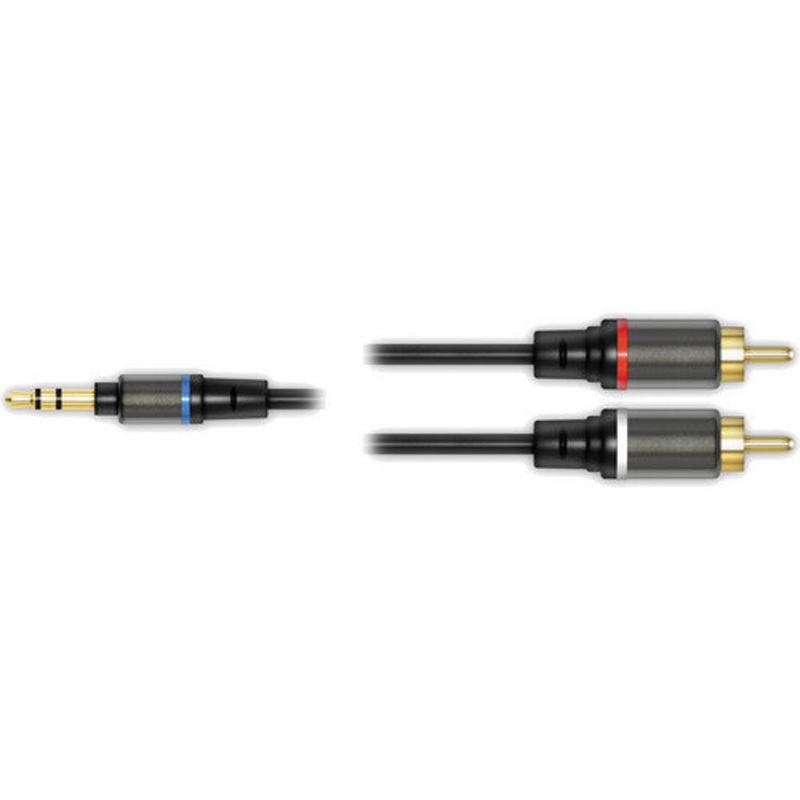 IK Multimedia 59 RCA Output Adapter – 1/8 Male Jack to 2x 1/8 Mono Male RCA Jacks