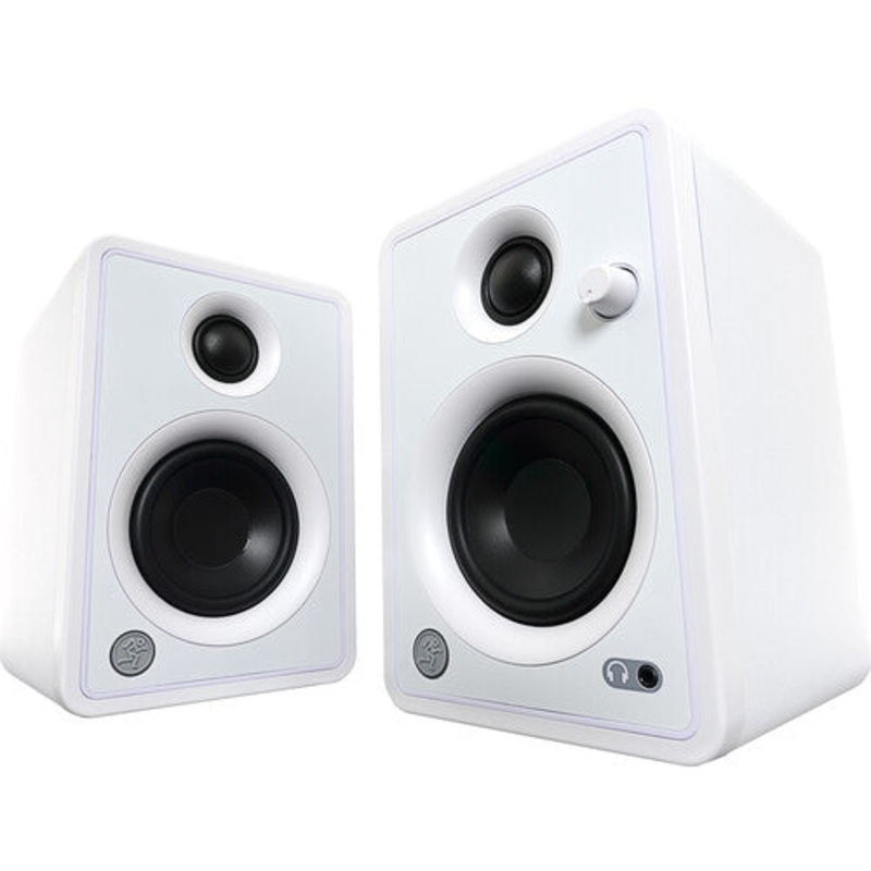 Mackie CR3-XBT Creative Reference Series 3 Multimedia Monitors with Bluetooth (Pair, Limited-Edition White )