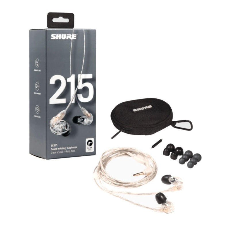 SE215 Sound Isolating Earphones – Clear