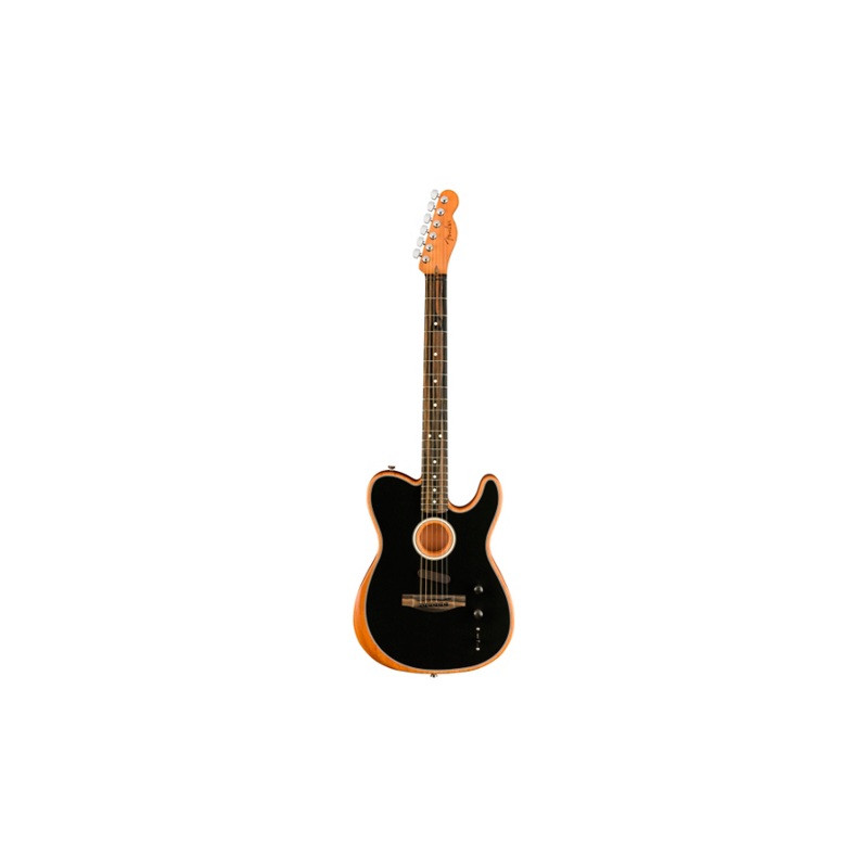 Fender Acoustasonic Telecaster Acoustic-Electric Guitar Black