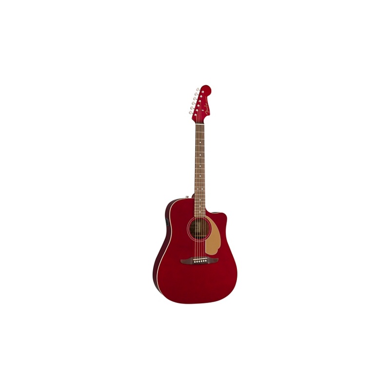Fender California Redondo Player Acoustic-Electric Guitar Candy Apple Red