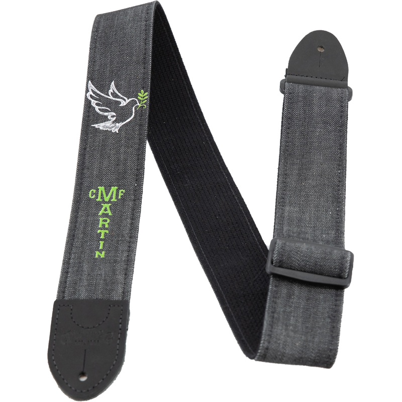 Martin Guitar Strap – Peace Dove – Cotton Denim – 18A0107