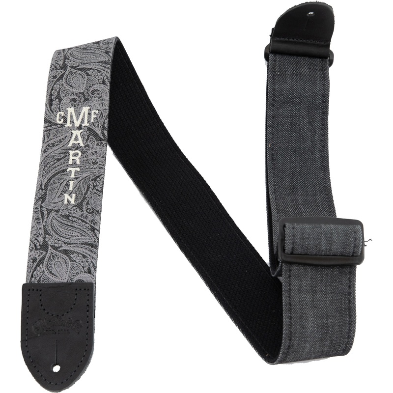 Martin Guitars 18A0109 Martin Paisley Black Denim Strap – 2