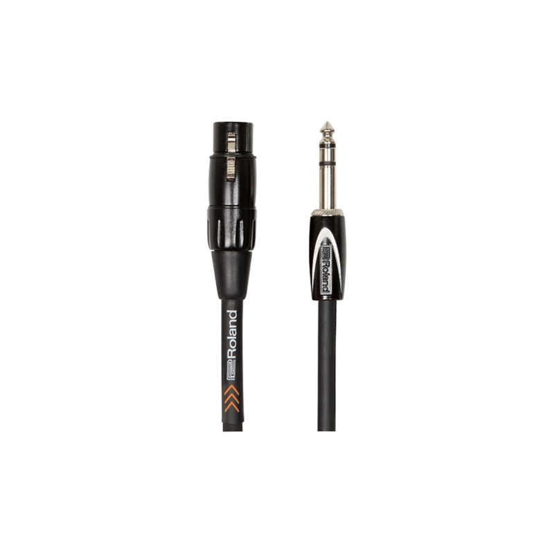 Roland Black Series 1/4 TRS-XLR(Female) Interconnect Cable 10 ft. Black