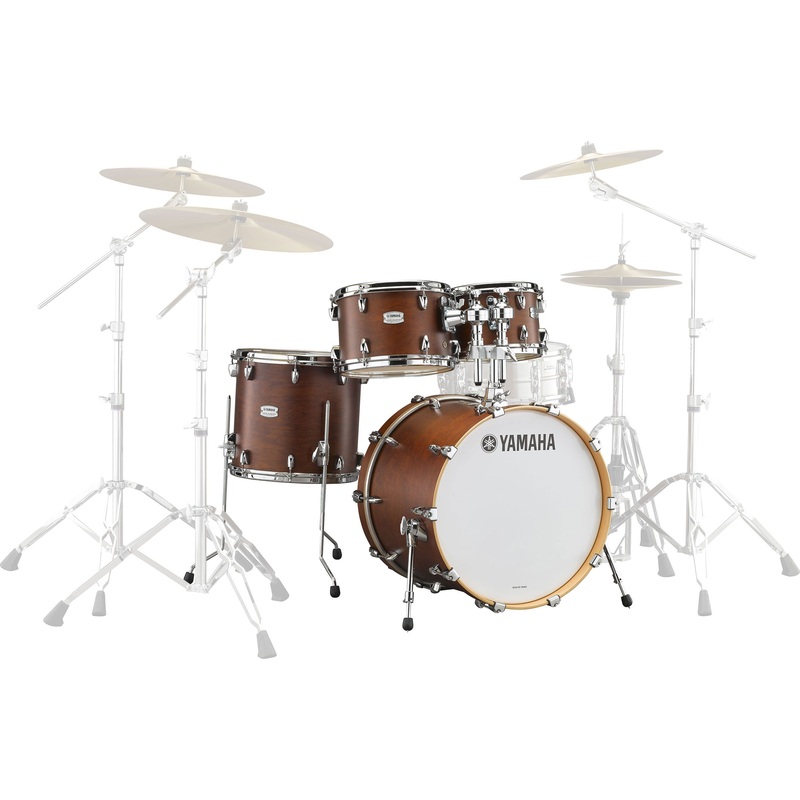 Yamaha Tour Custom Maple 4-Piece Drum Set Shell Pack (20 Bass, 10/12/14 Toms)- Chocolate Satin
