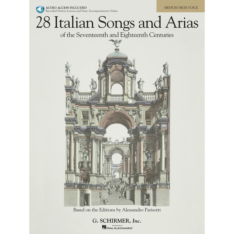 28 Italian Songs & Arias of The 17th & 18th Centuries  Medium High Voice