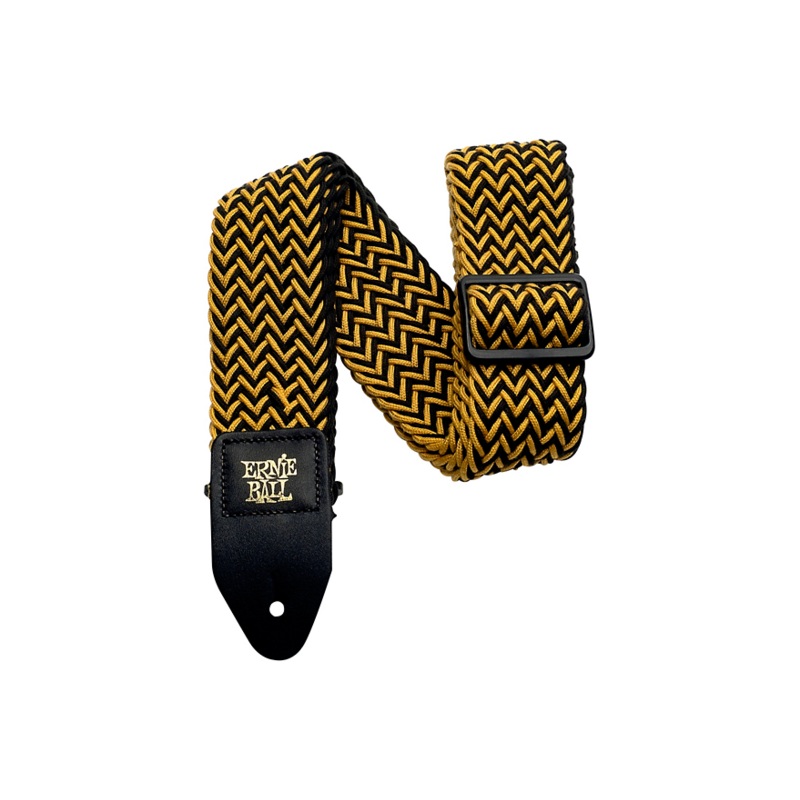 Ernie Ball Polyspun Guitar Strap Yellow Jacket 2 in.