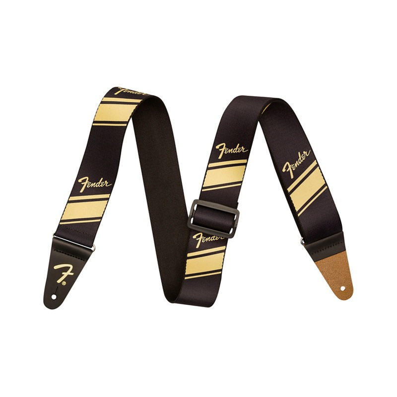 Fender Competition Stripe Guitar Strap Gold 2 in.