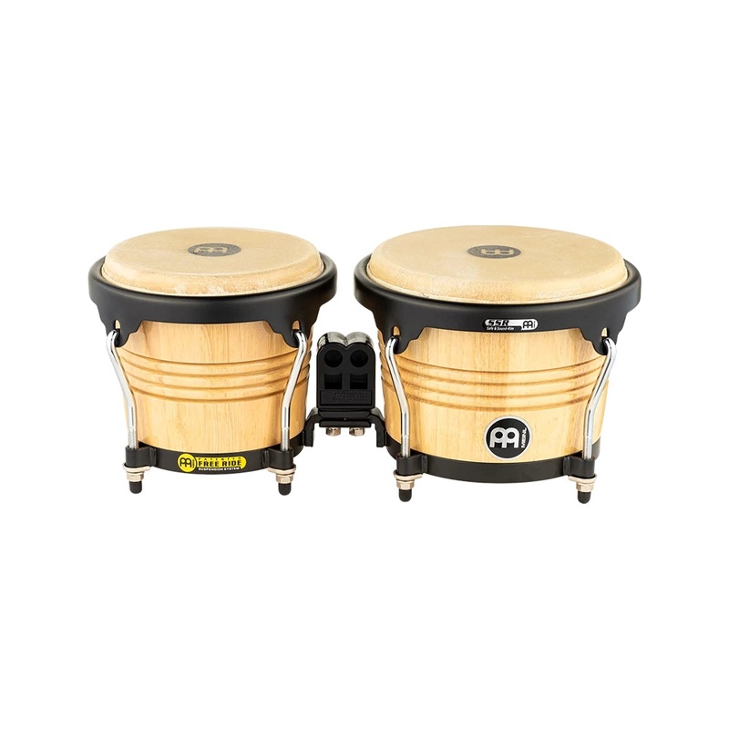 Free Ride Series Wood Bongos, Natural Finish 6 3/4 & 8