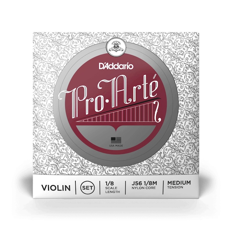 D’Addario Pro-Art Violin String Set, 1/8 Scale, Medium Tension