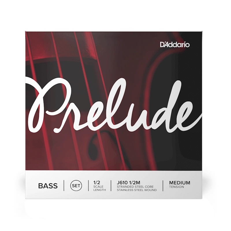 DAddario Prelude Bass String Set J610 1/2M, Medium Tension