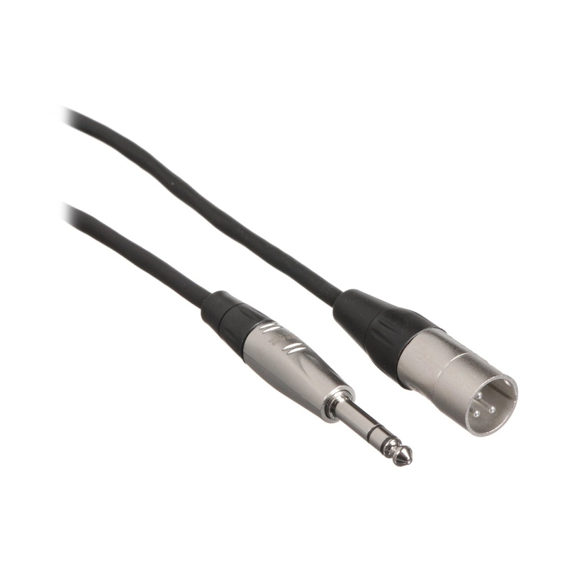 Hosa HSX-010 Pro Balanced Interconnect – REAN 1/4-inch TRS Male to XLR3 Male – 10 foot