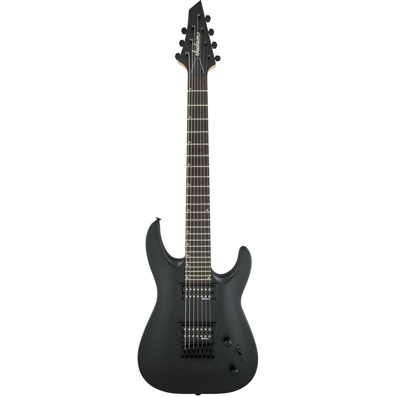 Jackson Dinky JS22-7 DKA HT Arch Top Satin 7-String Electric Guitar Black