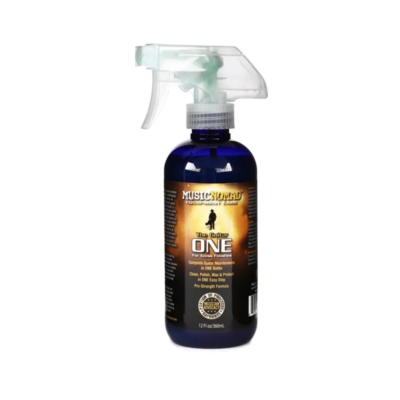 MusicNomad The Guitar One All in 1 Cleaner, Polish & Wax – 12-oz. Bottle
