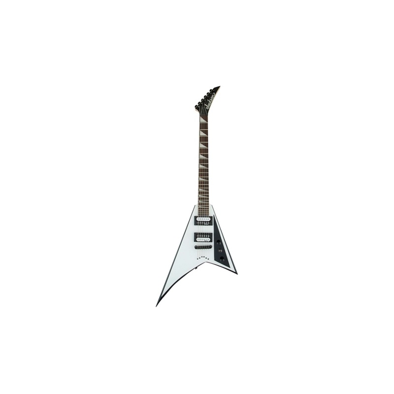 Jackson Warrior JS32T Electric Guitar White with Black Bevels