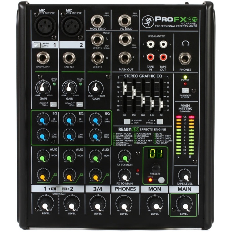 Mackie ProFX4v2 Mixer with Effects